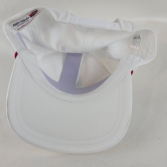 19th Hole Hat Mens Adjustable White Golf Cap American Needle Crest Shield Rope - Picture 7 of 9
